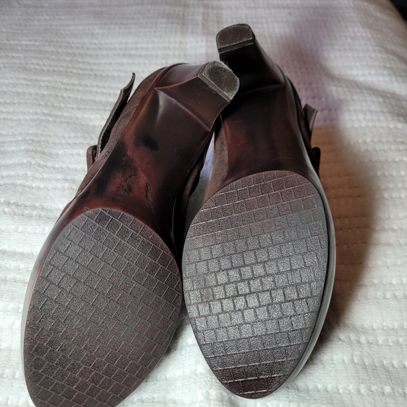 BELLA-VITA BROWN LEATHER/ SUEDE PUMPS SHOES - Picture 12 of 16